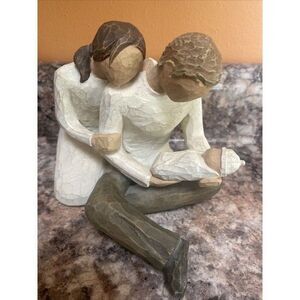 Willow Tree New Life Figurine Husband and Wife Baby 2000 Susan Lordi Demdaco .